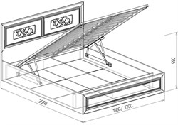 Аэлита Кровать с подъемным механизмом №1 1,4м Союз-мебель Союз-мебель МФ - фото 2