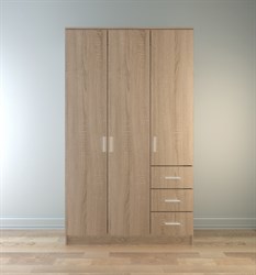 Лофт Шкаф 3-х дверный НК НК-мебель МФ - фото 6