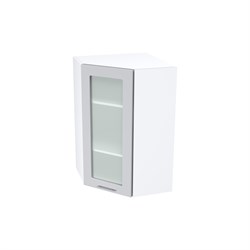 Валерия Шкаф верхний высокий угловой со стеклом ШВУС 599 СМ Сурская Мебель МФ - фото 1