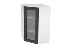 Валерия Шкаф верхний высокий угловой со стеклом ШВУС 599 СМ Сурская Мебель МФ - фото 5