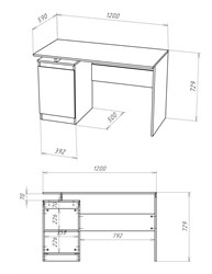 Stern Стол письменный Т-5 НК НК-мебель МФ - фото 10