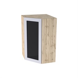 Глетчер Шкаф верхний высокий угловой со стеклом ШВУС 599 СМ Сурская Мебель МФ - фото 6