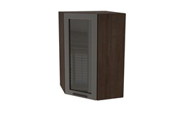 Глетчер Шкаф верхний высокий угловой со стеклом ШВУС 599 СМ Сурская Мебель МФ - фото 8