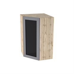 Глетчер Шкаф верхний высокий угловой со стеклом ШВУС 599 СМ Сурская Мебель МФ - фото 9