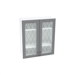 Ницца Шкаф верхний высокий со стеклом ШВС 809 СМ Сурская Мебель МФ - фото 15