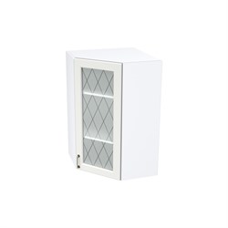 Ницца Шкаф верхний высокий угловой со стеклом ШВУС 599 СМ Сурская Мебель МФ - фото 11