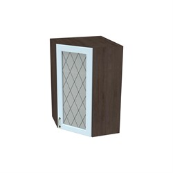 Ницца Шкаф верхний высокий угловой со стеклом ШВУС 599 СМ Сурская Мебель МФ - фото 19