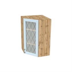 Ницца Шкаф верхний высокий угловой со стеклом ШВУС 599 СМ Сурская Мебель МФ - фото 20