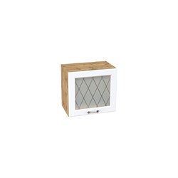 Ницца Шкаф верхний высокий газовка со стеклом ШВГС 509 СМ Сурская Мебель МФ - фото 4