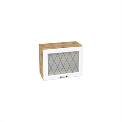 Ницца Шкаф верхний высокий газовка со стеклом ШВГС 609 СМ Сурская Мебель МФ - фото 3