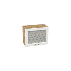 Ницца Шкаф верхний высокий газовка со стеклом ШВГС 609 СМ Сурская Мебель МФ - фото 7