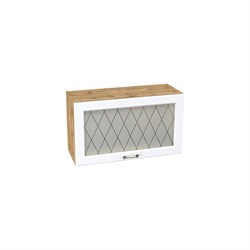 Ницца Шкаф верхний высокий газовка со стеклом ШВГС 809 СМ Сурская Мебель МФ - фото 3