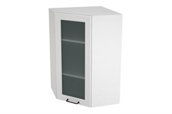 Ницца Royal Шкаф верхний высокий угловой со стеклом ШВУС 599 СМ Сурская Мебель МФ - фото 1