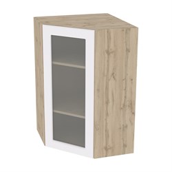 Ницца Royal Шкаф верхний высокий угловой со стеклом ШВУС 599 СМ Сурская Мебель МФ - фото 3