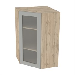 Ницца Royal Шкаф верхний высокий угловой со стеклом ШВУС 599 СМ Сурская Мебель МФ - фото 6