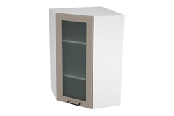 Ницца Royal Шкаф верхний высокий угловой со стеклом ШВУС 599 СМ Сурская Мебель МФ - фото 7