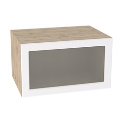 Ницца Royal Шкаф верхний высокий газовка со стеклом ШВГС 819 СМ Сурская Мебель МФ - фото 1