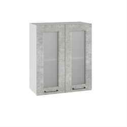 Капри Шкаф верхний высокий со стеклом ВПС 600 ДСВ МФ - фото 1