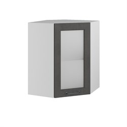 Капри Шкаф верхний угловой со стеклом ПУС 550 ДСВ МФ - фото 2