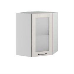 Капри Шкаф верхний угловой со стеклом ПУС 550 ДСВ МФ - фото 3