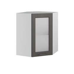 Капри Шкаф верхний угловой со стеклом ПУС 550 ДСВ МФ - фото 4