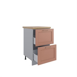 Квадро Шкаф нижний с ящиками КМЯ 500 ДСВ МФ - фото 20