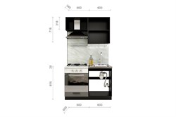 Глетчер Кухонный гарнитур 1,2м СМ  - фото 4