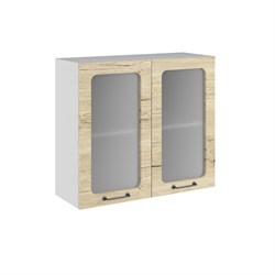 Лофт Шкаф верхний высокий со стеклом ВПС 800 ДСВ МФ - фото 1