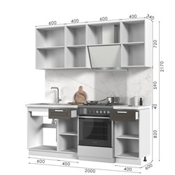 Кухонный гарнитур без столешницы Альфа 200см СТМ Стенд-Мебель МФ - фото 3