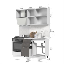 Кухонный гарнитур без столешницы Катрин 160см СТМ Стенд-Мебель МФ - фото 3