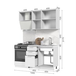 Кухонный гарнитур без столешницы Катрин 160см СТМ Стенд-Мебель МФ - фото 6