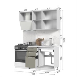 Кухонный гарнитур без столешницы Катрин 160см СТМ Стенд-Мебель МФ - фото 12