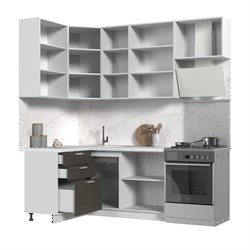 Кухонный гарнитур угловой высокий без столешницы Альфа 120х160см h=2370мм СТМ Стенд-Мебель МФ - фото 2