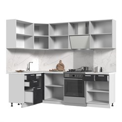 Кухонный гарнитур угловой без столешницы Бетоны 140х180см СТМ Стенд-Мебель МФ - фото 2