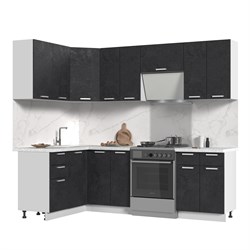 Кухонный гарнитур угловой без столешницы Бетоны 140х180см СТМ Стенд-Мебель МФ - фото 1