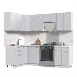 Кухонный гарнитур угловой без столешницы Бетоны 140х180см СТМ Стенд-Мебель МФ - фото 3