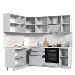 Кухонный гарнитур угловой без столешницы Бетоны 180х220см СТМ Стенд-Мебель МФ - фото 2