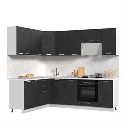 Кухонный гарнитур угловой без столешницы Бетоны 180х240см СТМ Стенд-Мебель МФ - фото 1