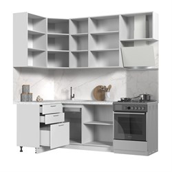 Кухонный гарнитур угловой высокий без столешницы Катрин 120х160см h=2370мм СТМ Стенд-Мебель МФ - фото 4