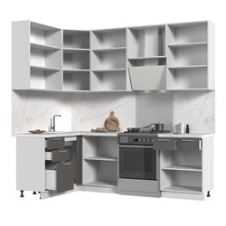 Кухонный гарнитур угловой высокий без столешницы Катрин 140х180см h=2370мм СТМ Стенд-Мебель МФ - фото 4