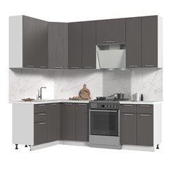 Кухонный гарнитур угловой высокий без столешницы Катрин 140х180см h=2370мм СТМ Стенд-Мебель МФ - фото 3