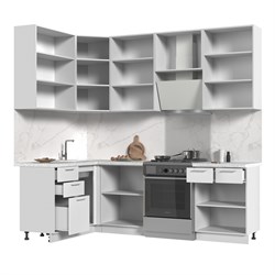 Кухонный гарнитур угловой высокий без столешницы Катрин 140х180см h=2370мм СТМ Стенд-Мебель МФ - фото 6