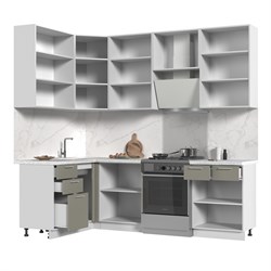 Кухонный гарнитур угловой высокий без столешницы Катрин 140х180см h=2370мм СТМ Стенд-Мебель МФ - фото 2