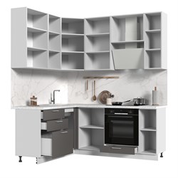 Кухонный гарнитур угловой высокий без столешницы Катрин 160х200см h=2370мм СТМ Стенд-Мебель МФ - фото 2