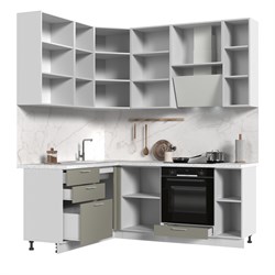 Кухонный гарнитур угловой высокий без столешницы Катрин 160х200см h=2370мм СТМ Стенд-Мебель МФ - фото 6