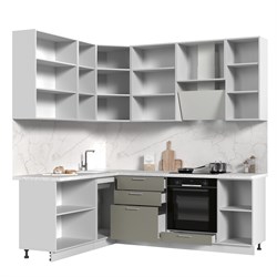 Кухонный гарнитур угловой высокий без столешницы Катрин 180х220см h=2370мм СТМ Стенд-Мебель МФ - фото 6