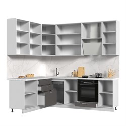 Кухонный гарнитур угловой высокий без столешницы Катрин 180х240см h=2370мм СТМ Стенд-Мебель МФ - фото 2