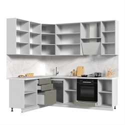 Кухонный гарнитур угловой высокий без столешницы Катрин 180х240см h=2370мм СТМ Стенд-Мебель МФ - фото 6