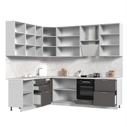 Кухонный гарнитур угловой высокий без столешницы Катрин 200х260см h=2370мм СТМ Стенд-Мебель МФ - фото 4