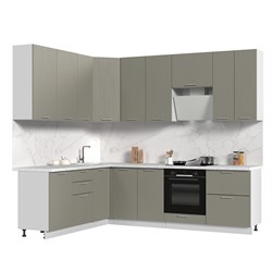 Кухонный гарнитур угловой высокий без столешницы Катрин 200х260см h=2370мм СТМ Стенд-Мебель МФ - фото 5